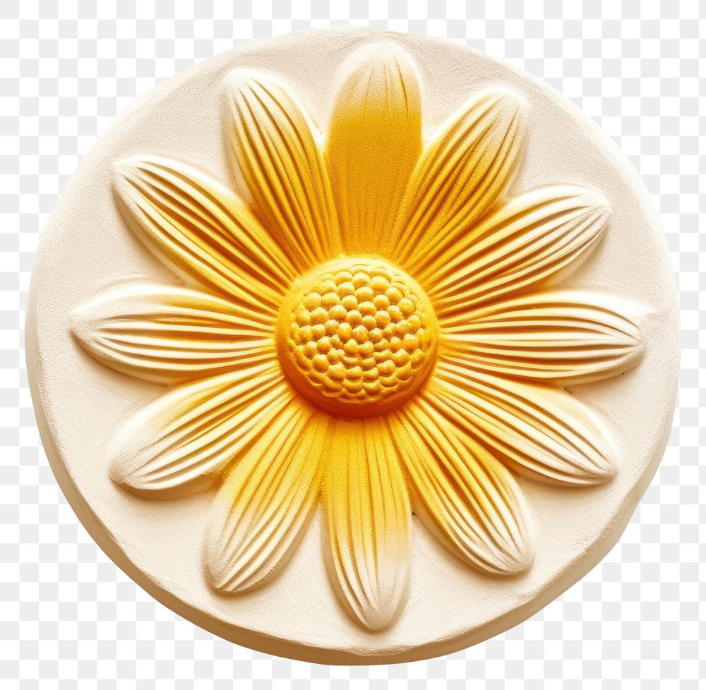 PNG Flower yellow daisy white background.