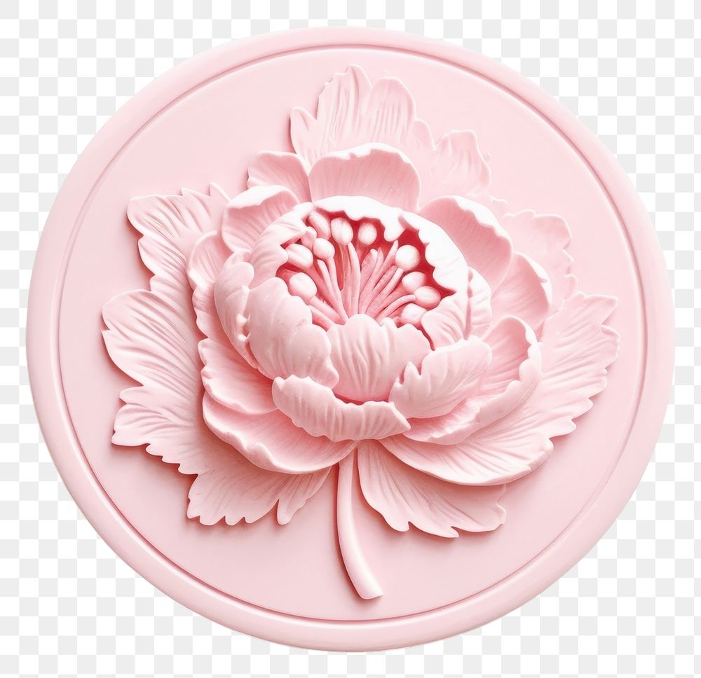 PNG Flower pink white background creativity.