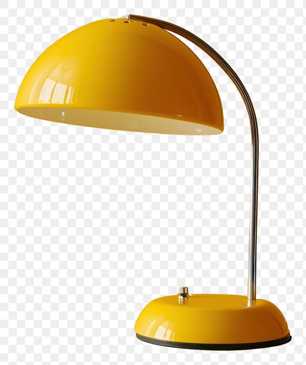 PNG  Yellow lamp lampshade yellow background electricity. AI generated Image by rawpixel.