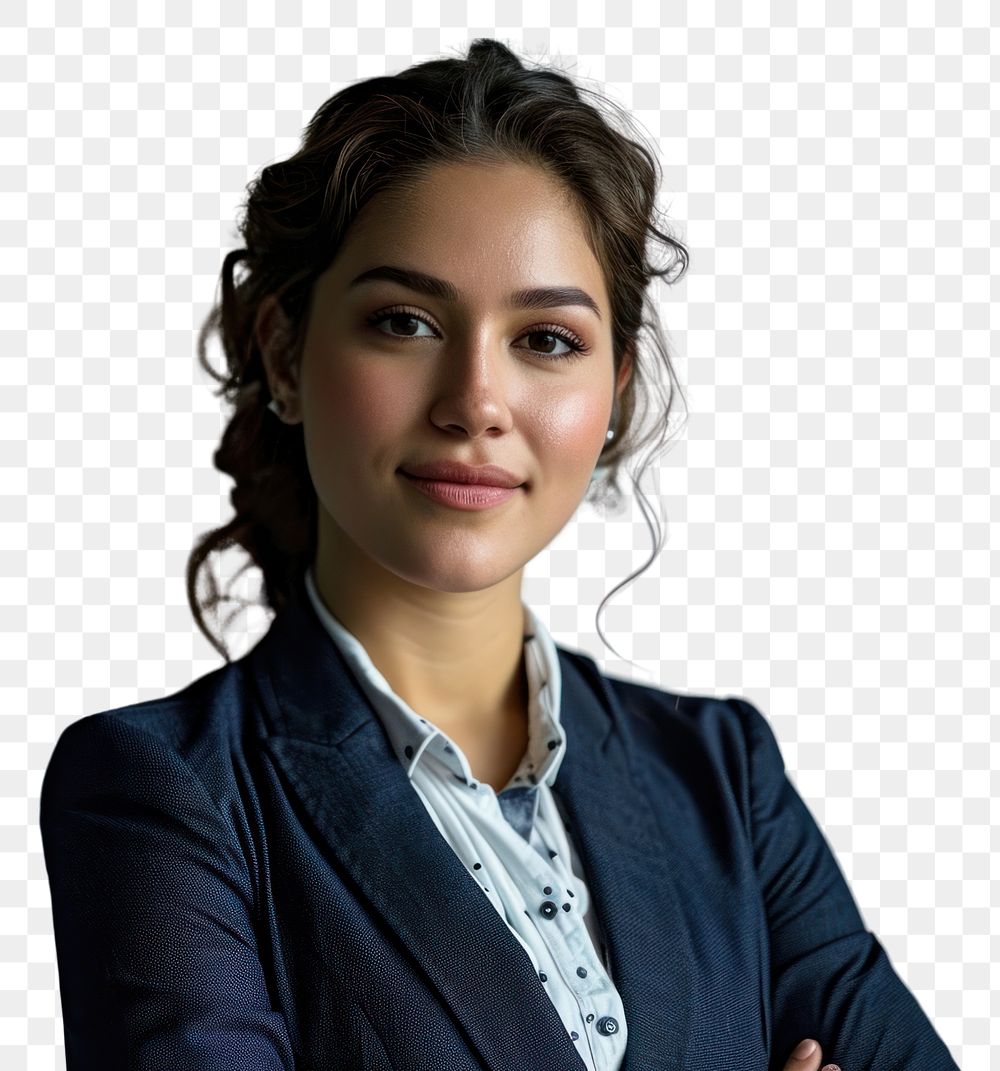 PNG Mexican businesswoman wearing suit office adult contemplation. AI generated Image by rawpixel.