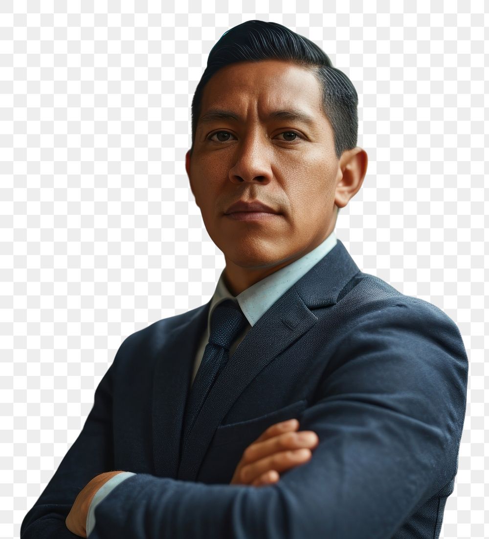 PNG Mexican businessman arm crossed portrait adult photo. AI generated Image by rawpixel.