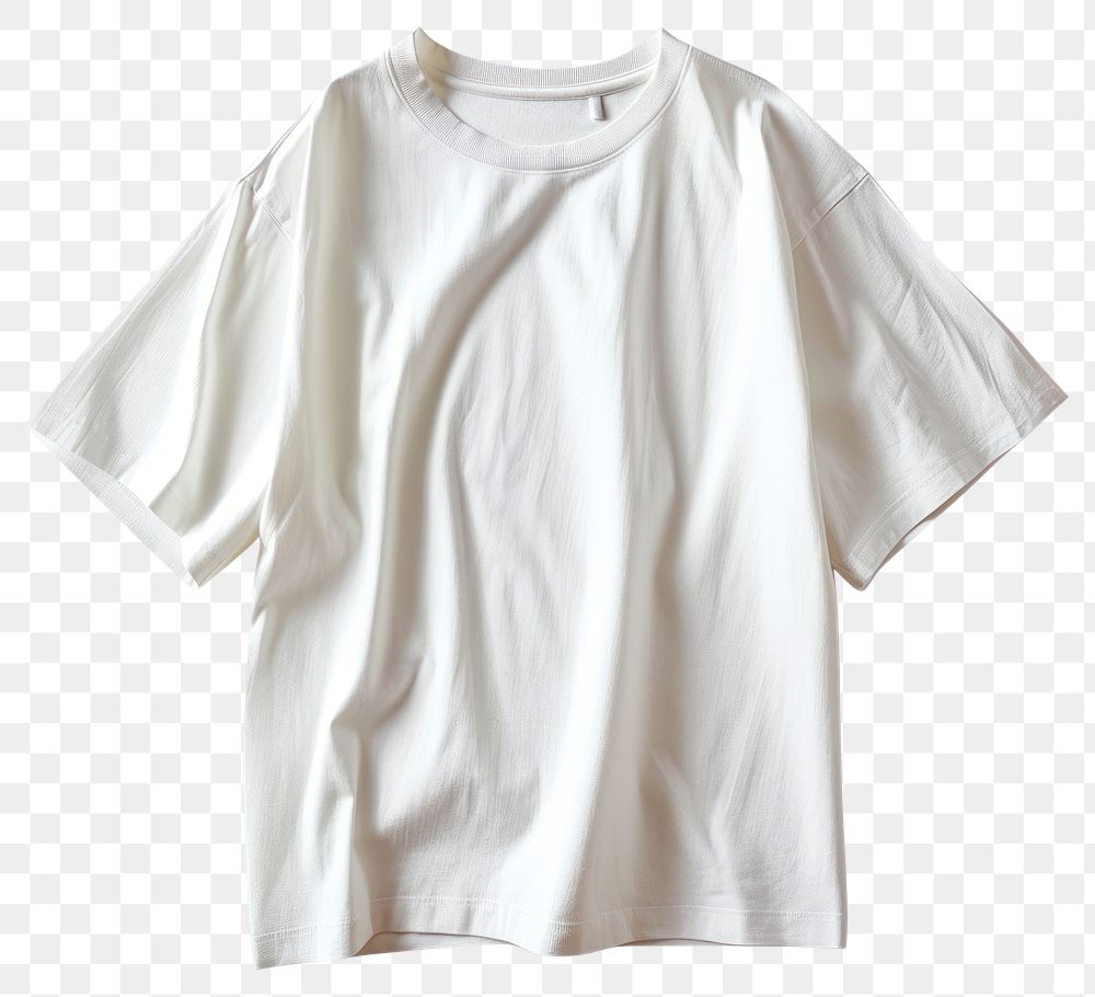 PNG  White t shirt t-shirt sleeve blouse. AI generated Image by rawpixel.