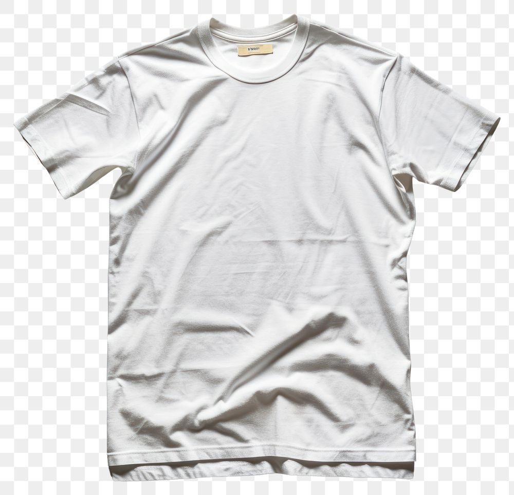 PNG  White t shirt t-shirt white background coathanger. AI generated Image by rawpixel.