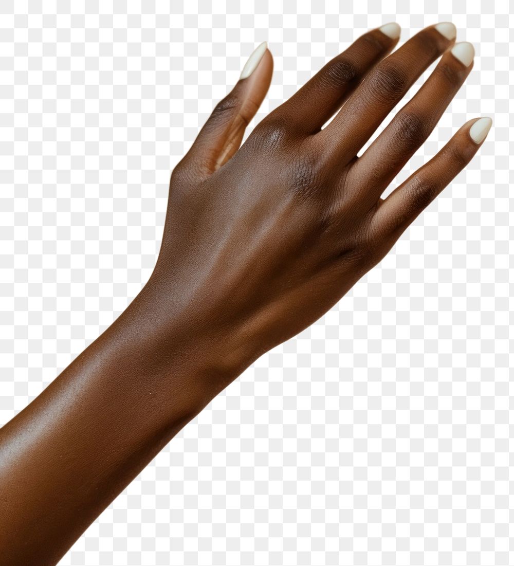 PNG Neutral beige manicure nails hand finger fingernail.