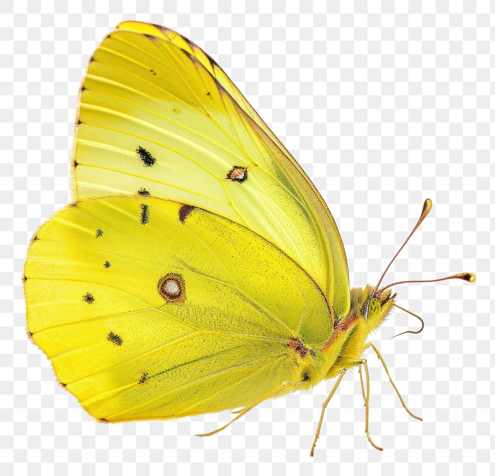 PNG  Cloudless sulphur butterfly animal insect white background. AI generated Image by rawpixel.