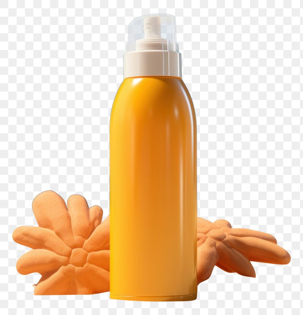 PNG Sun screen bottle refreshment container cosmetics. AI generated Image by rawpixel.