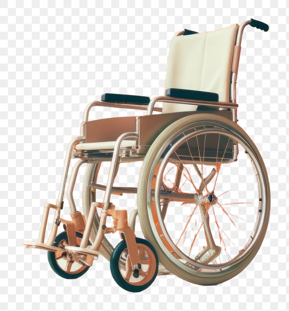 PNG  Wheelchair parasports furniture recovery. AI generated Image by rawpixel.