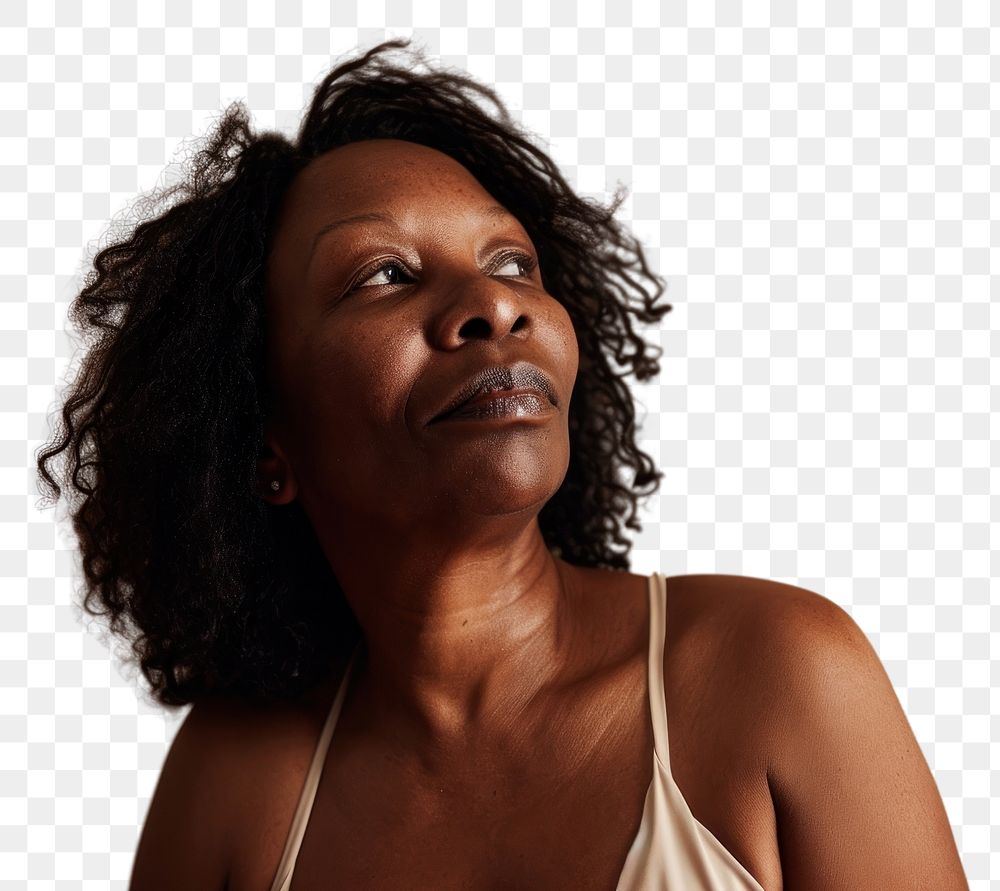 PNG African american woman portrait adult photo.