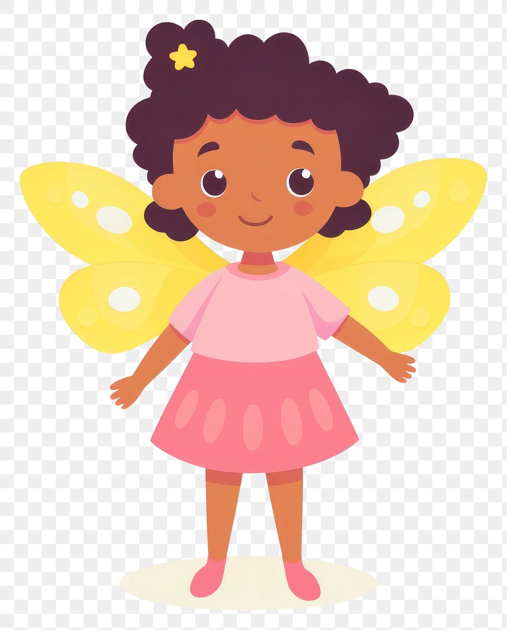 PNG Butterfly girl cartoon cute toy. AI generated Image by rawpixel.