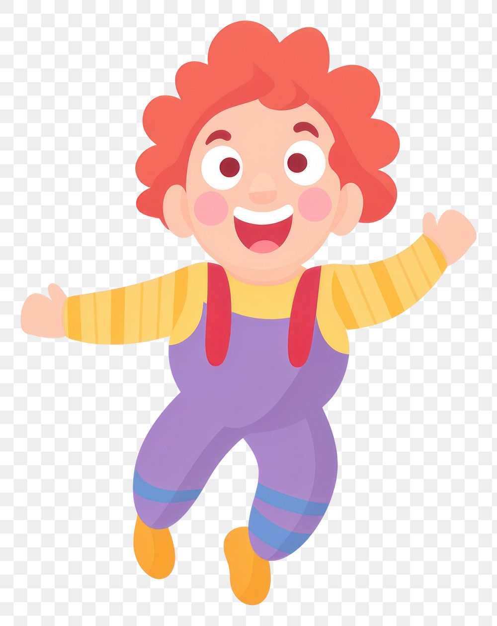 PNG Clown jumping representation happiness performer. AI generated Image by rawpixel.
