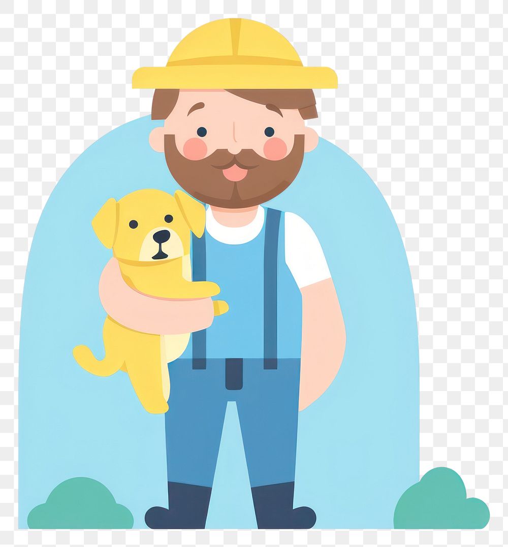 PNG Farmer outdoors holding cartoon. AI generated Image by rawpixel.