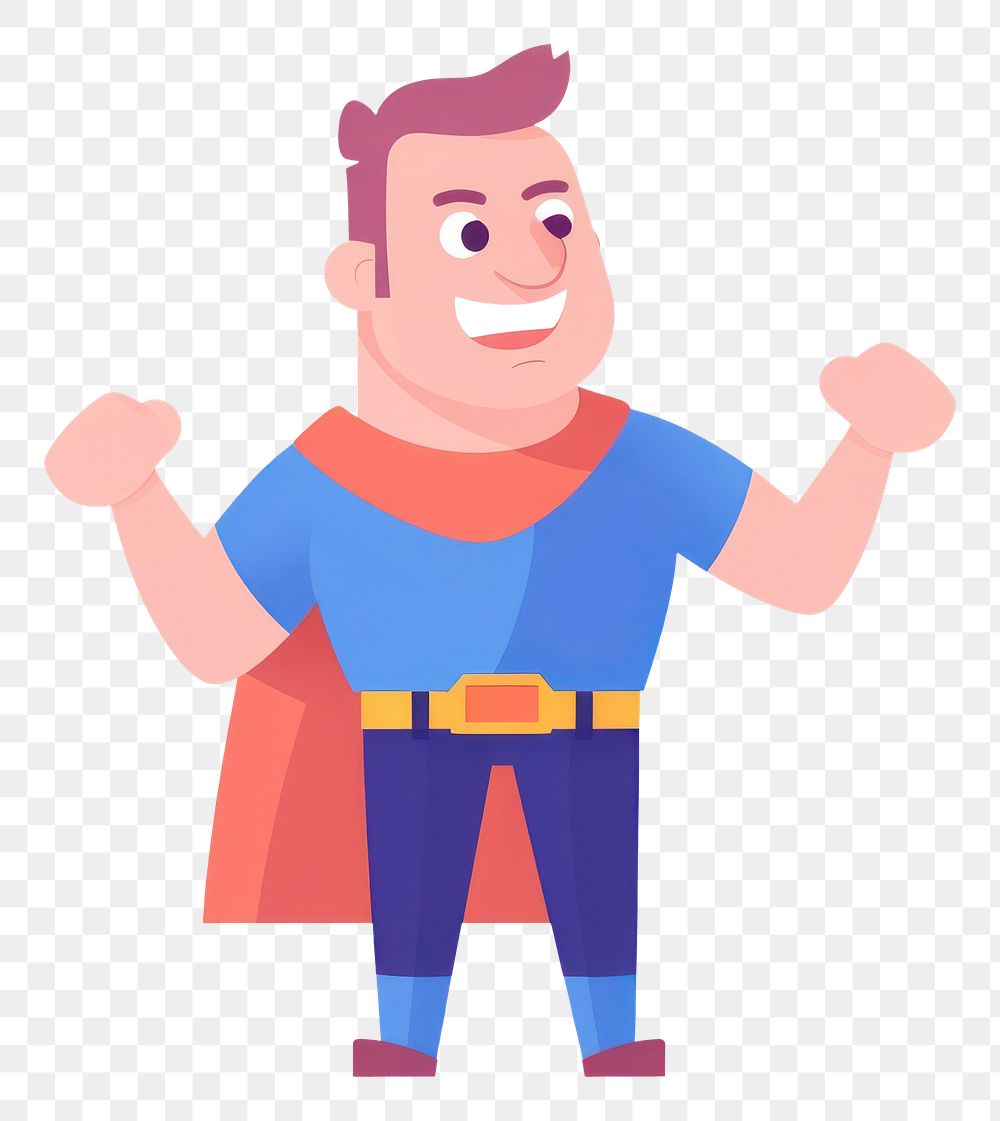 PNG Father cartoon white background superhero. AI generated Image by rawpixel.
