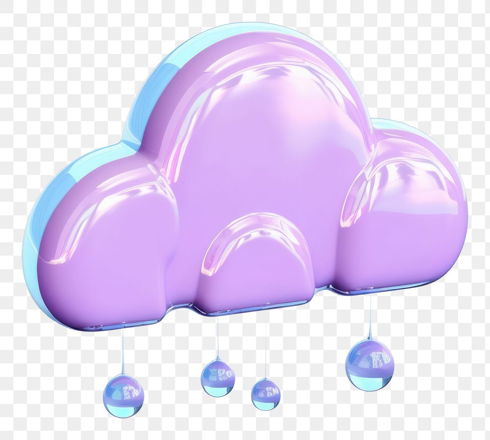 PNG  Cloud with rain icon purple white background chandelier.