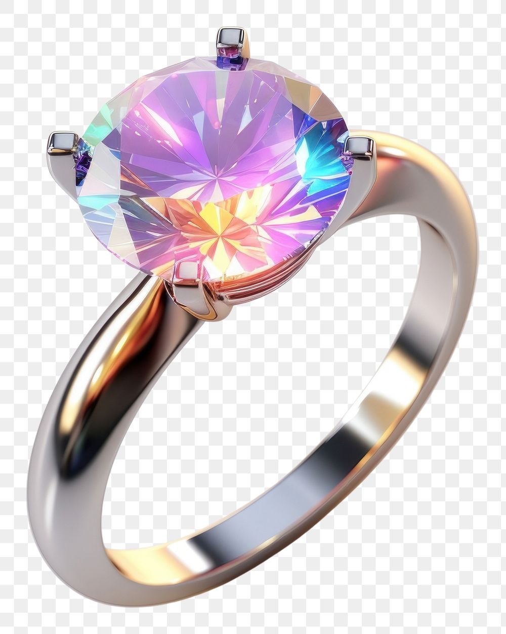 PNG  Engagement ring amethyst gemstone jewelry.