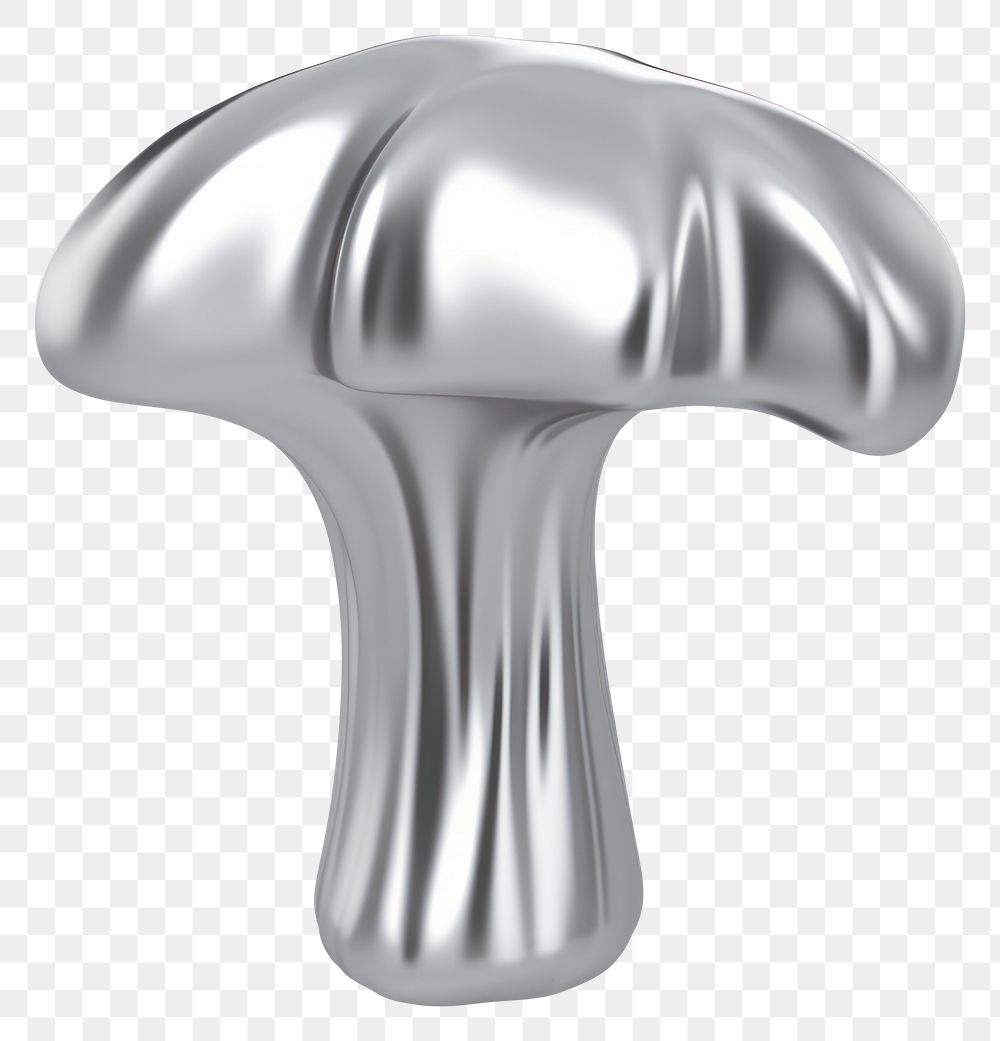 PNG Melting dripping mushroom fungus silver white background.