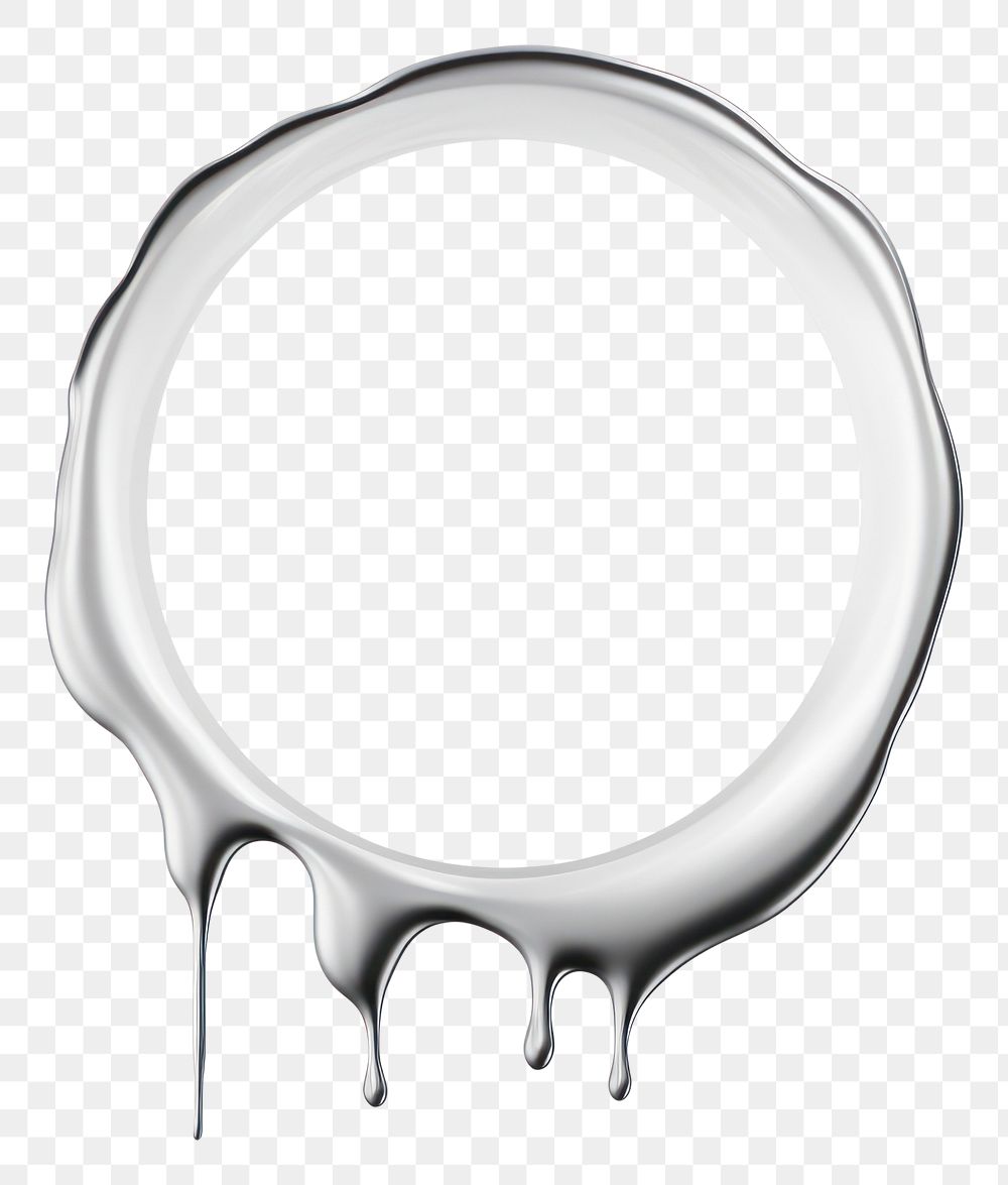 PNG Circle melting dripping metal white background dishware.