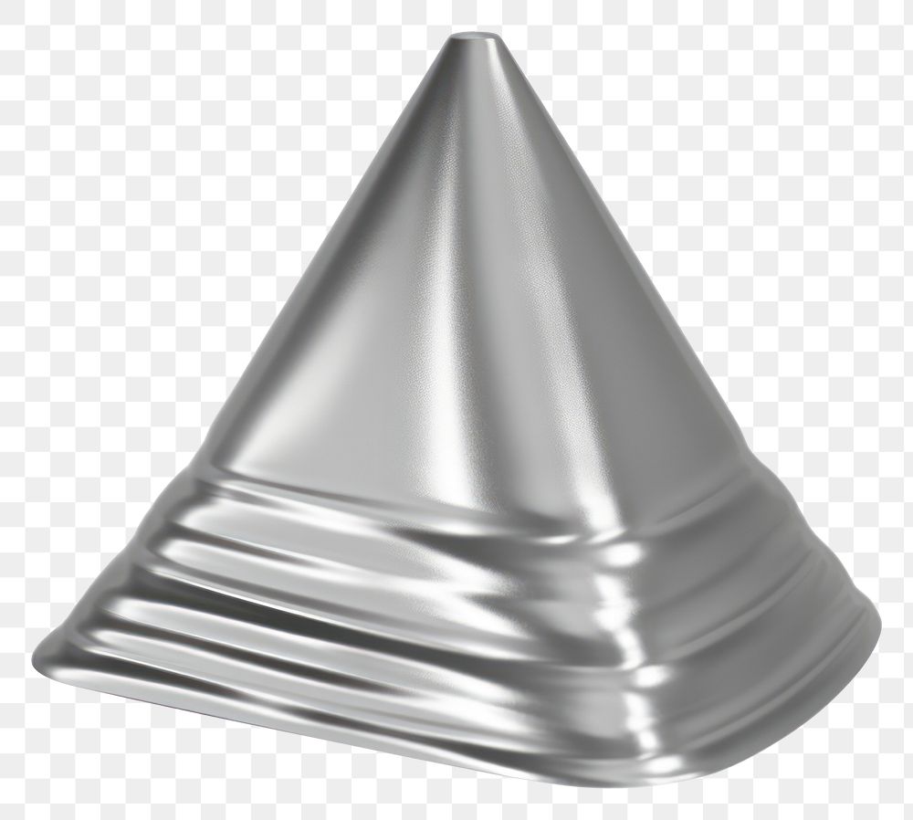 PNG Pyramid melting dripping silver white background monochrome.