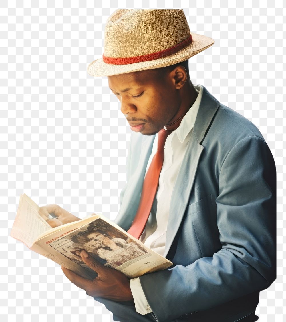 PNG Motion blur old african american reading a book in train adult architecture accessories.