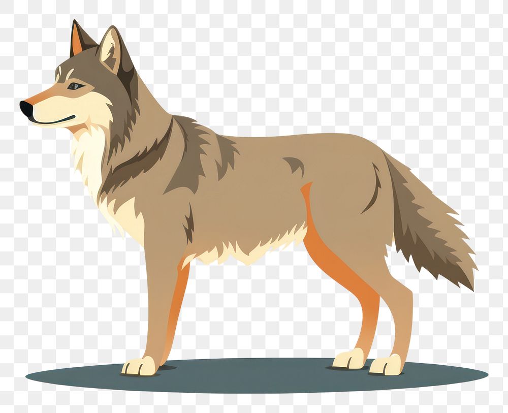 PNG Wolf animal mammal carnivora. AI generated Image by rawpixel.
