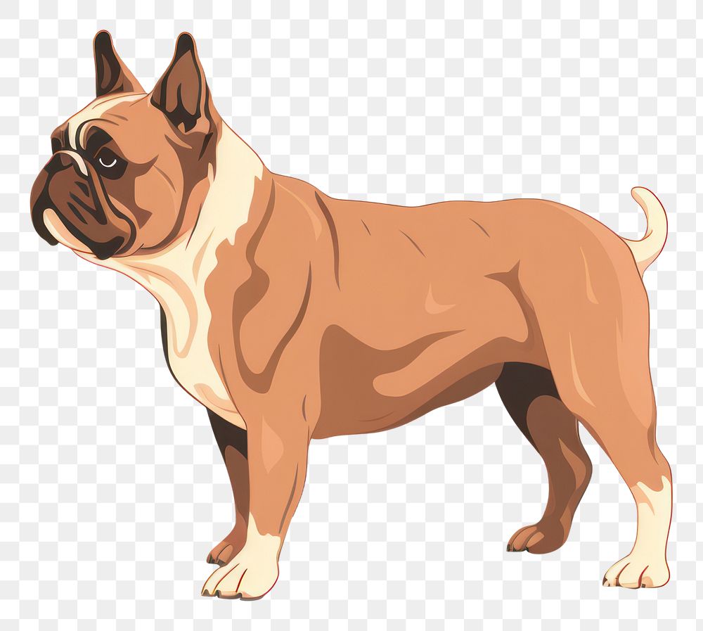 PNG Dog bulldog animal mammal. AI generated Image by rawpixel.