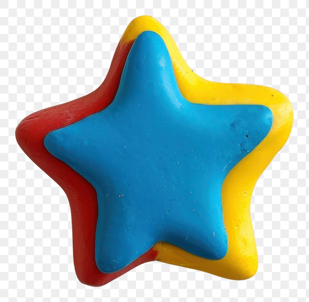 PNG  Plasticine of star dessert cookie icing.