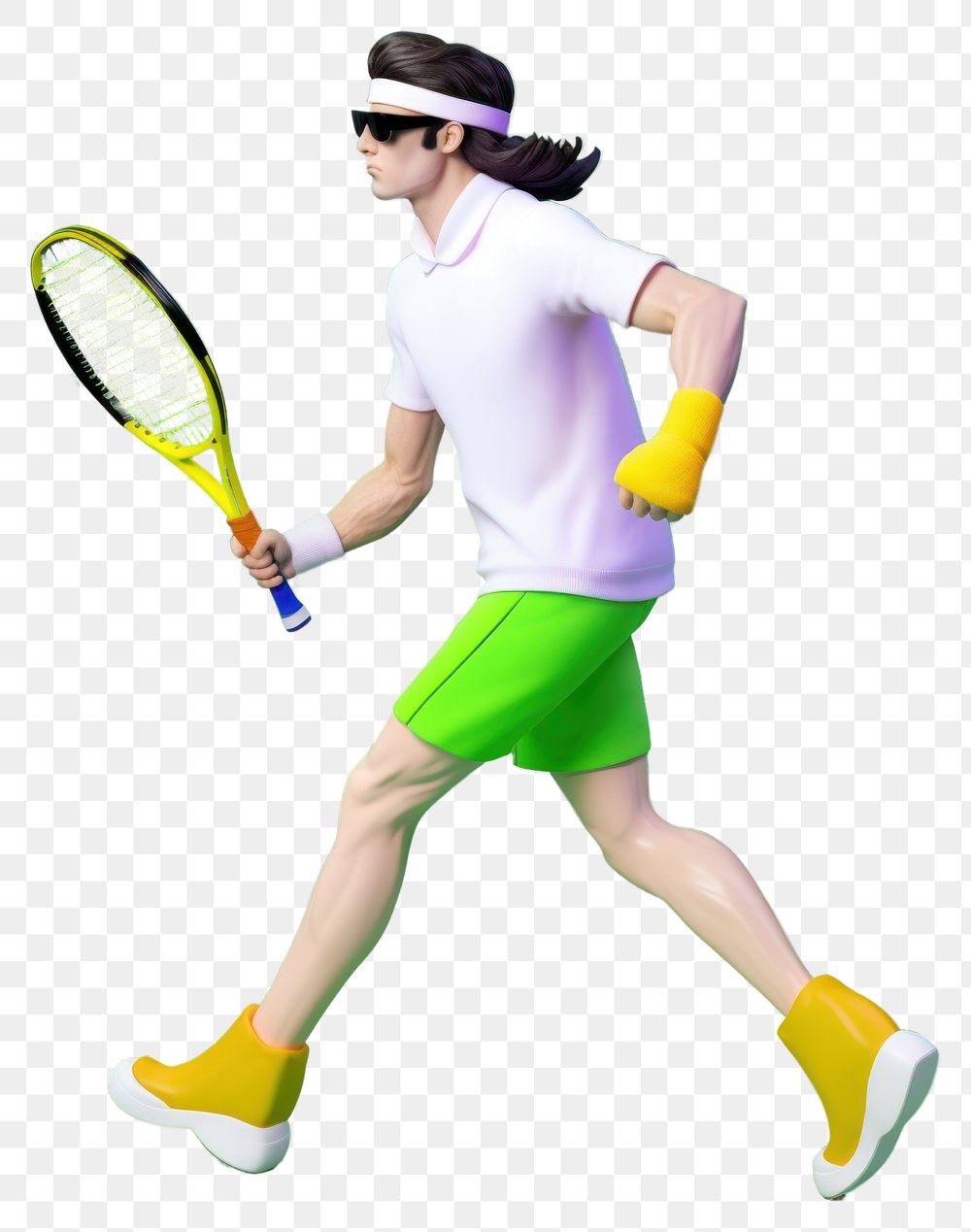PNG  Man tennis fashion racket. AI generated Image by rawpixel.