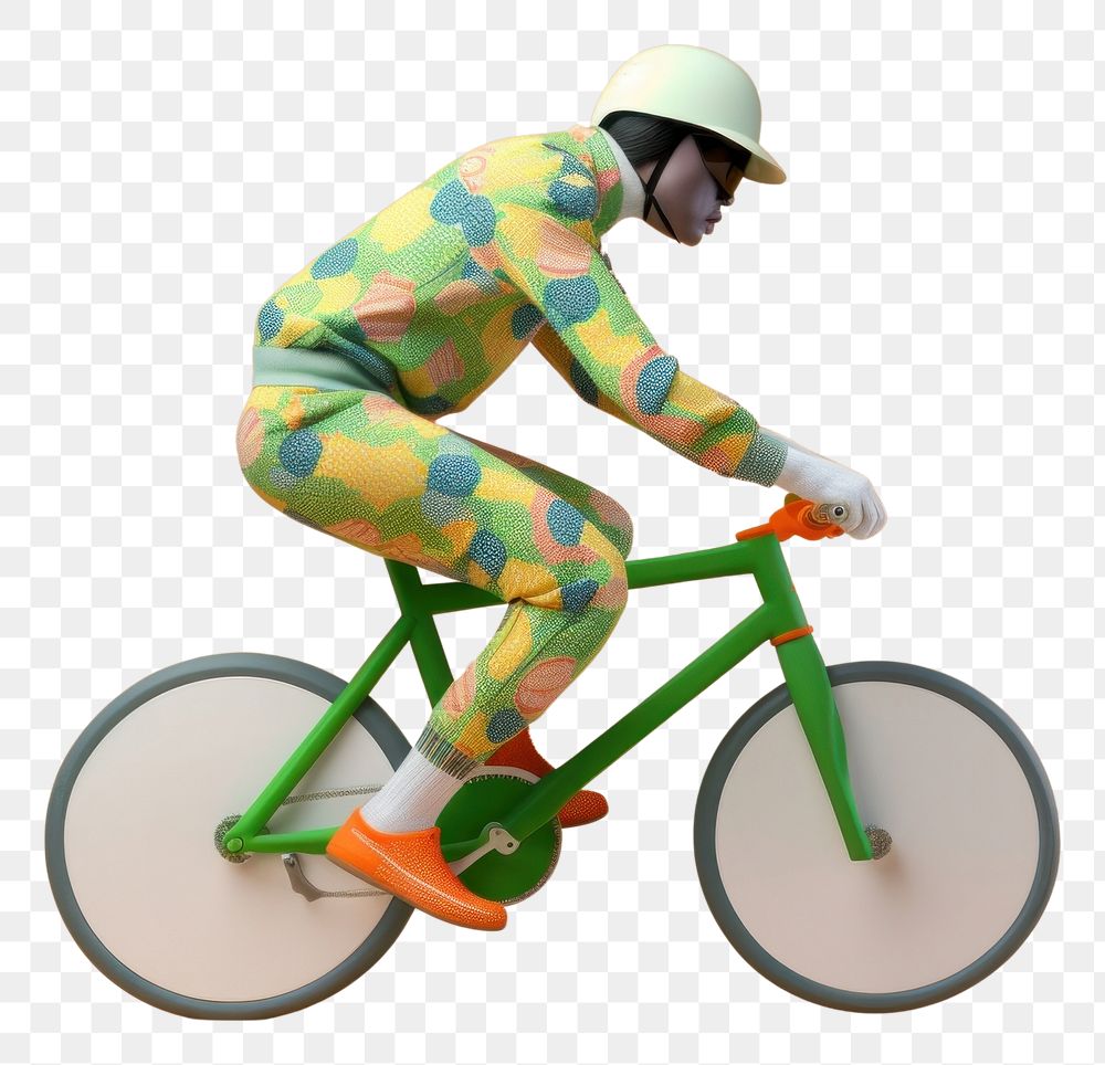 PNG  A man on bicycle sports vehicle cycling. AI generated Image by rawpixel.