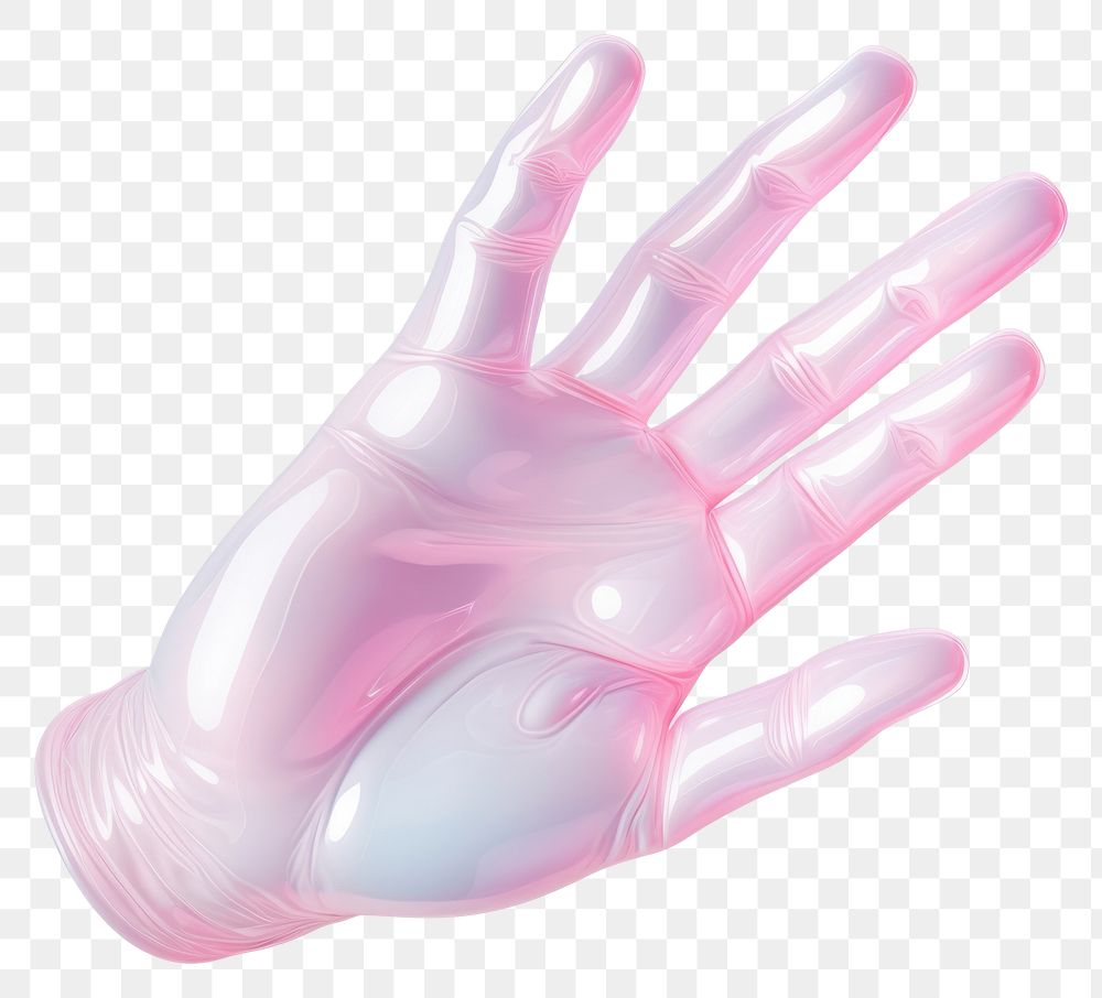 PNG  Hand finger glove pink. AI generated Image by rawpixel.