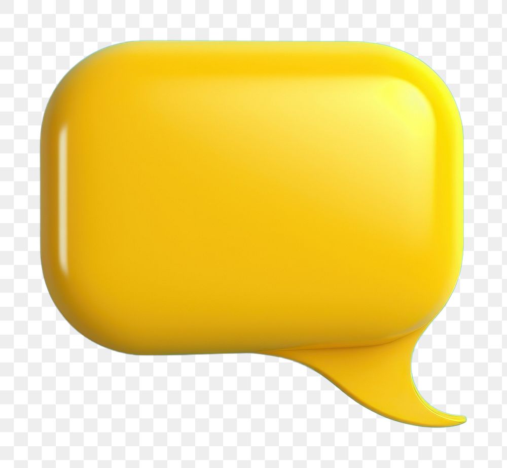 PNG Speech bubble turquoise circle yellow.