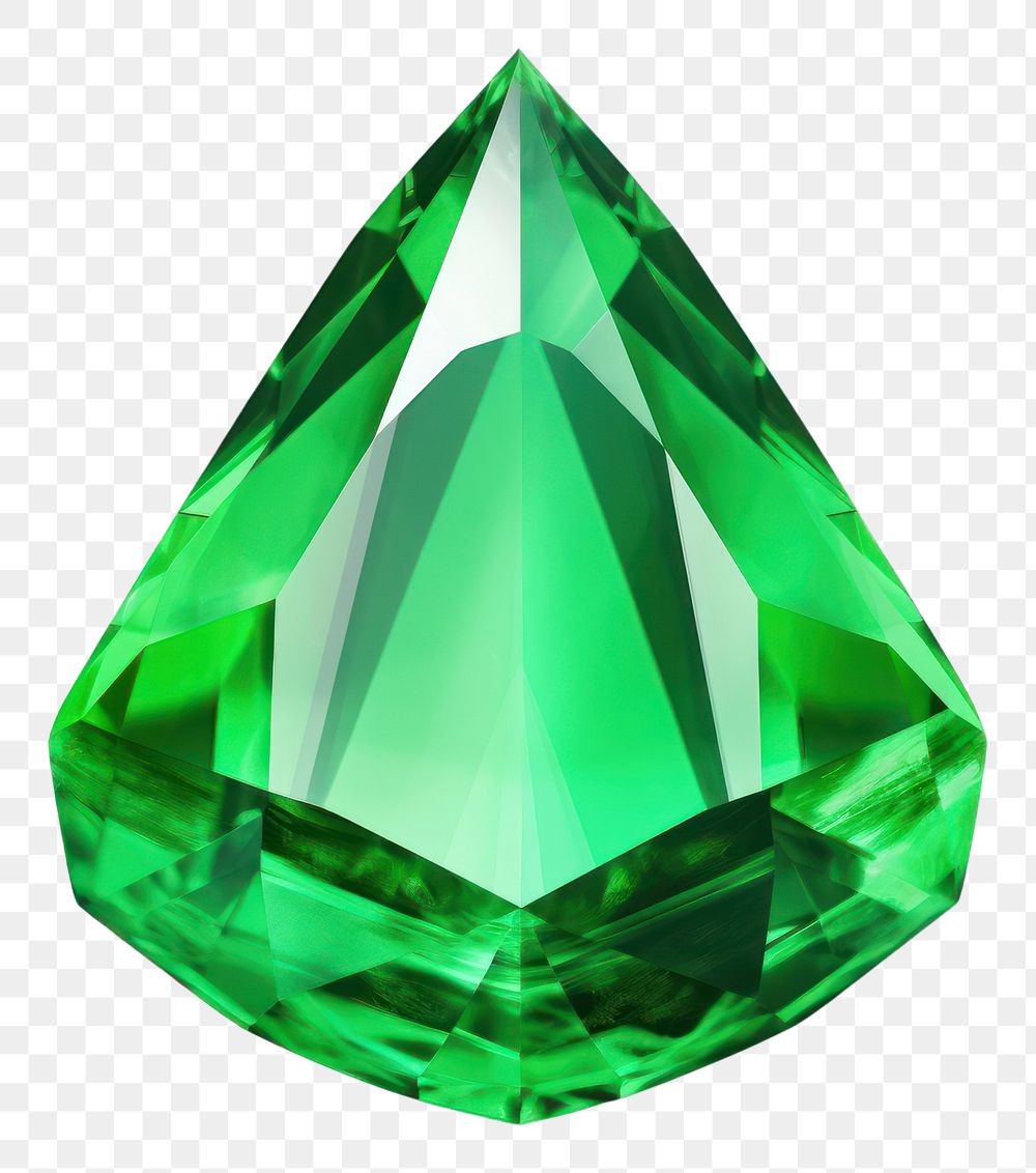 PNG Green gemstone jewelry emerald crystal.