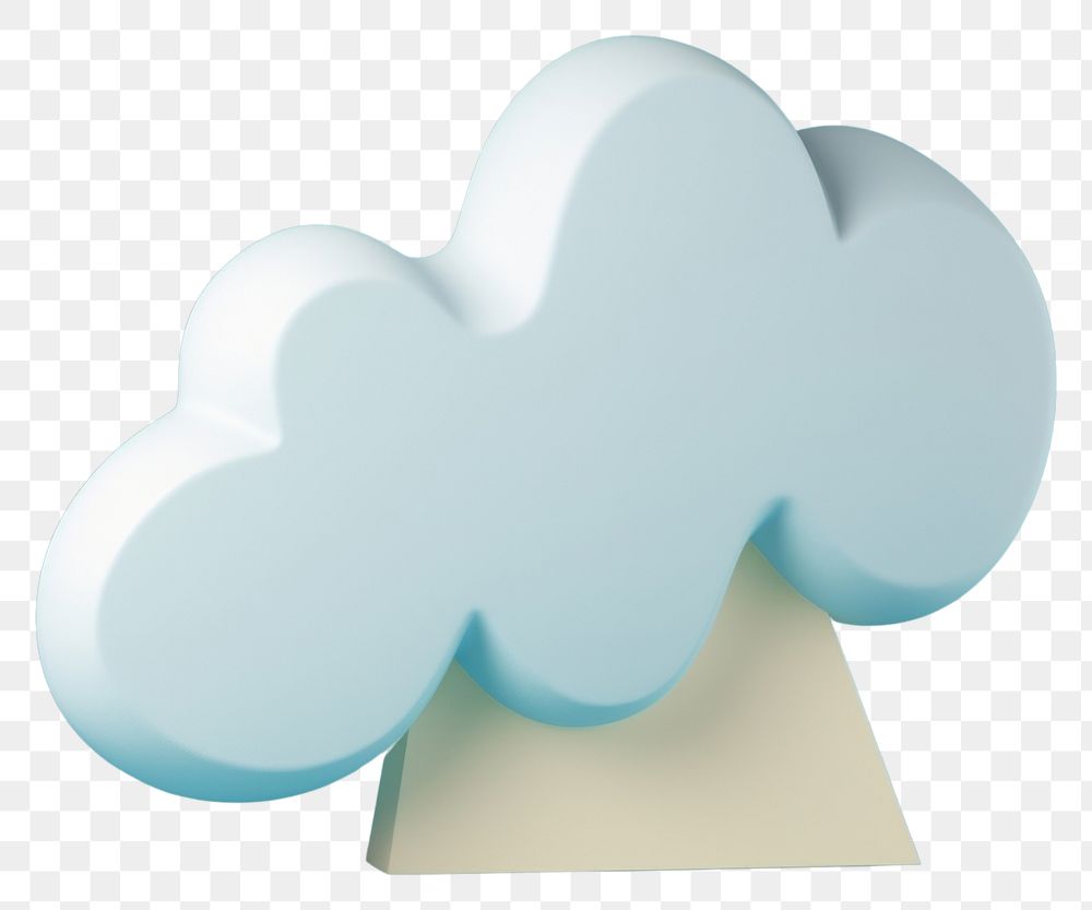 PNG  Abstract cloud symbol white blue.