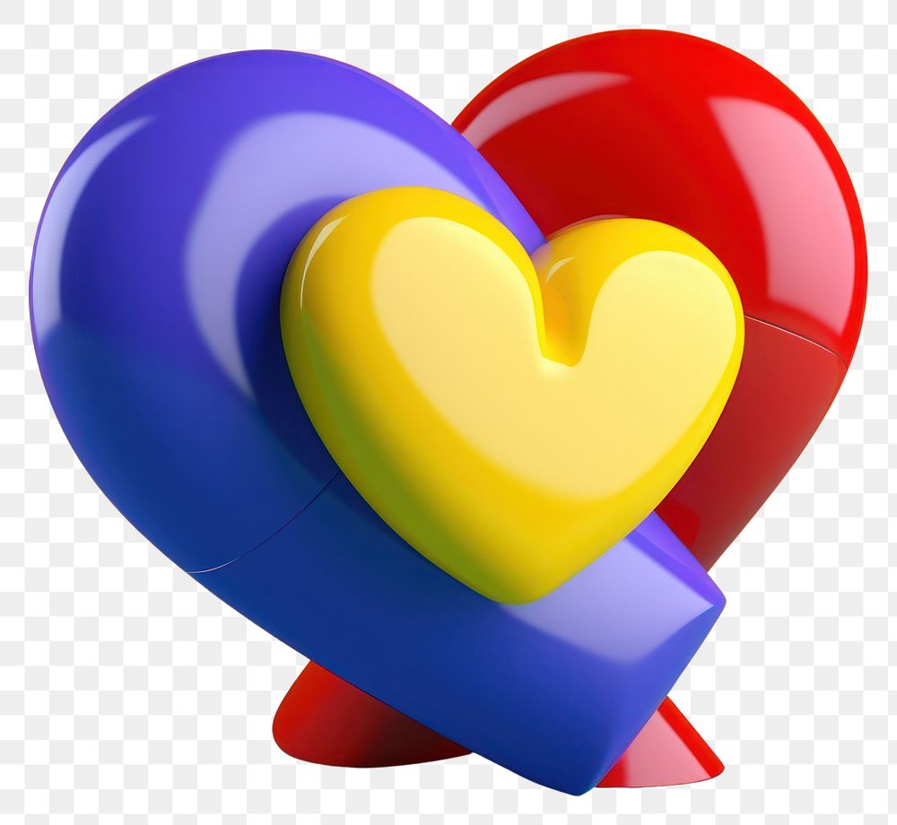 PNG  Heart balloon cartoon vibrant color.