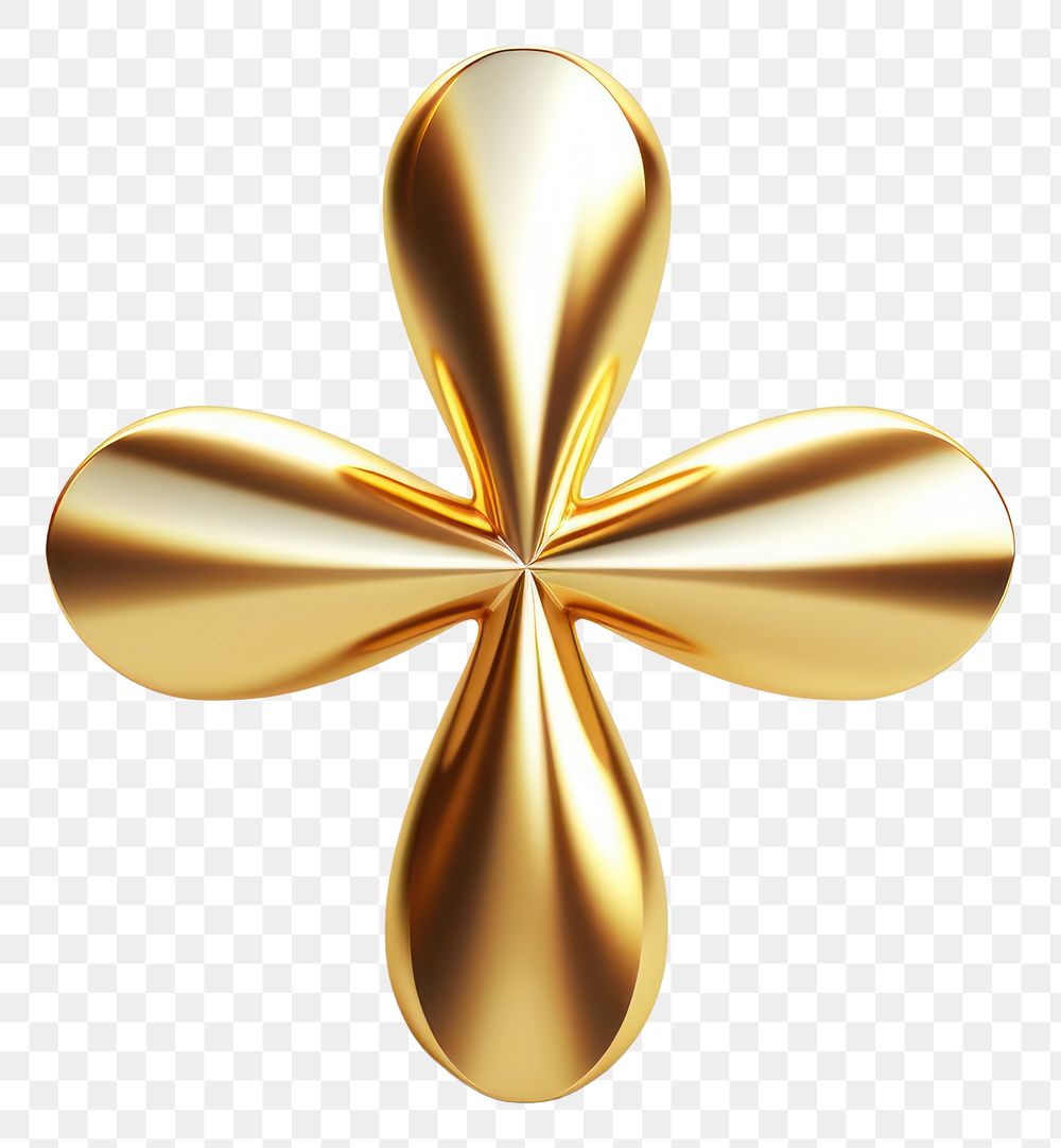 PNG  Cross gold jewelry symbol.