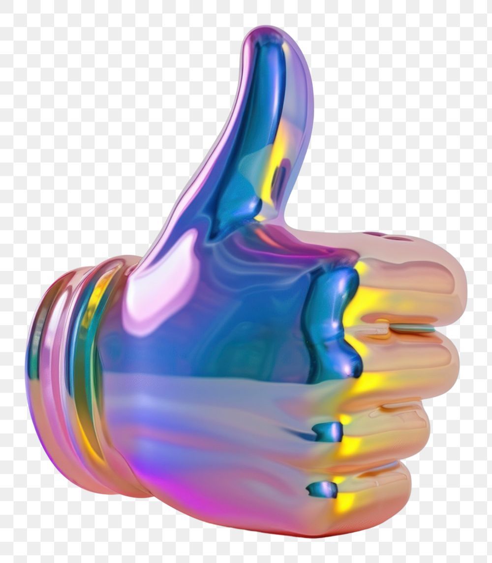 PNG Thumb up finger hand white background.