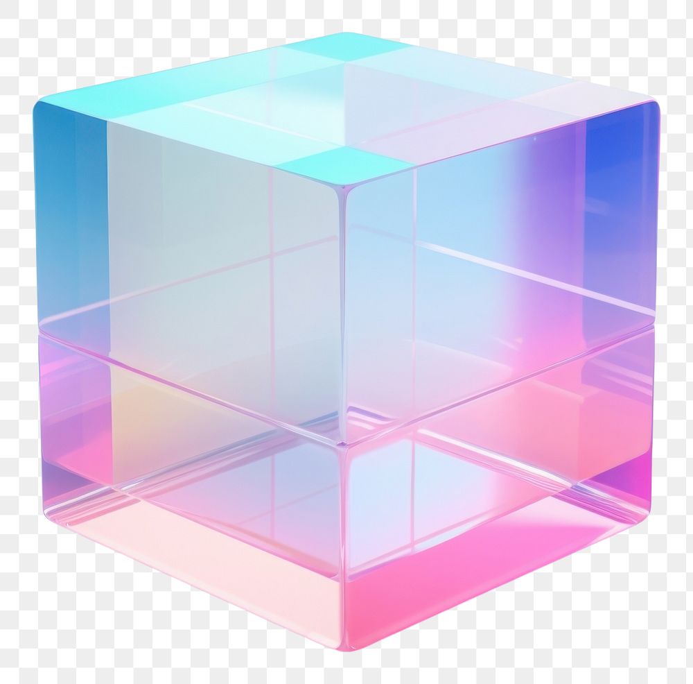PNG Cube crystal shape toy.