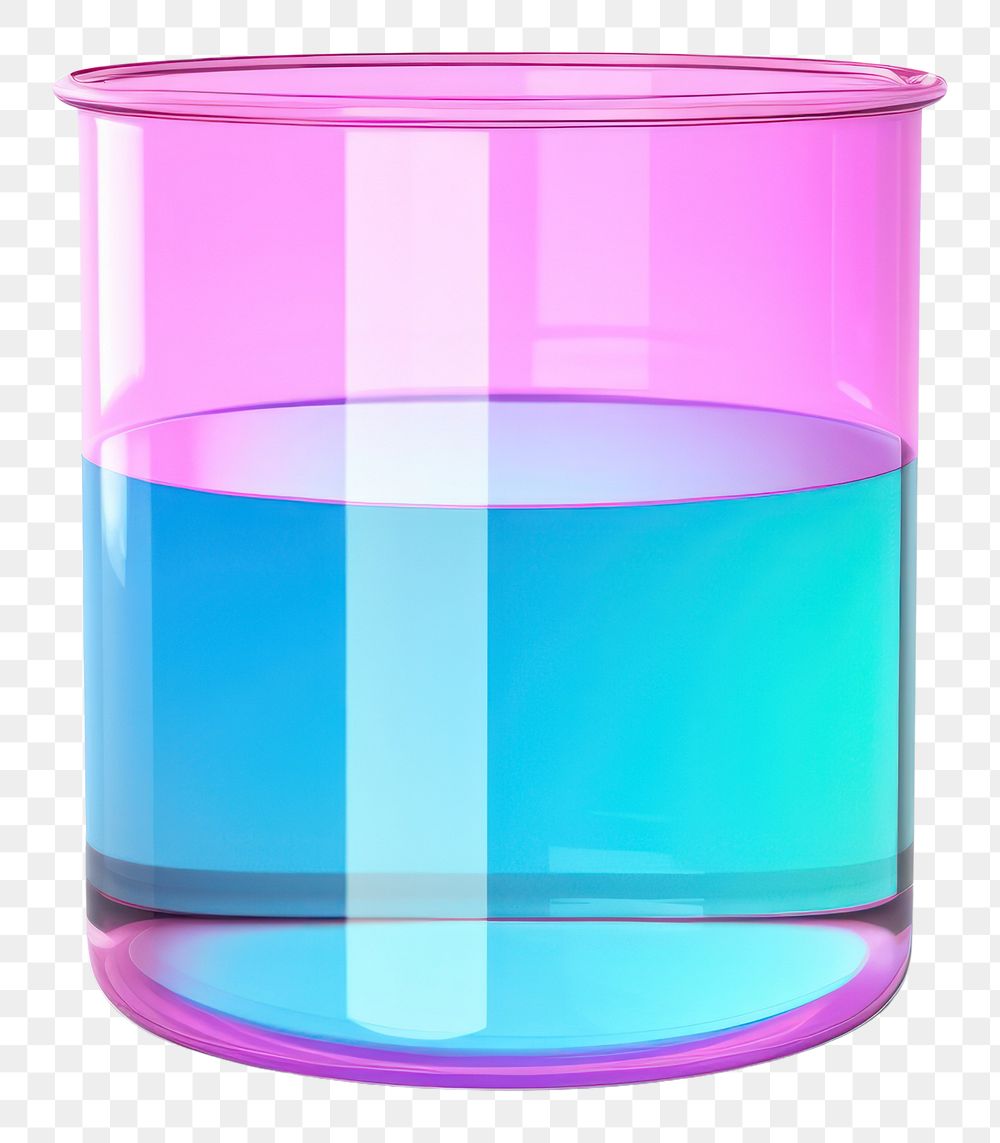 PNG Science beaker glass cylinder white background.