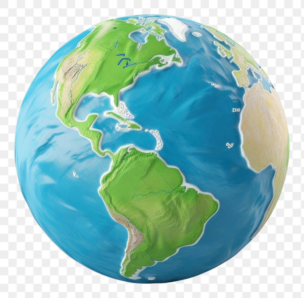 PNG Earth sphere planet space.