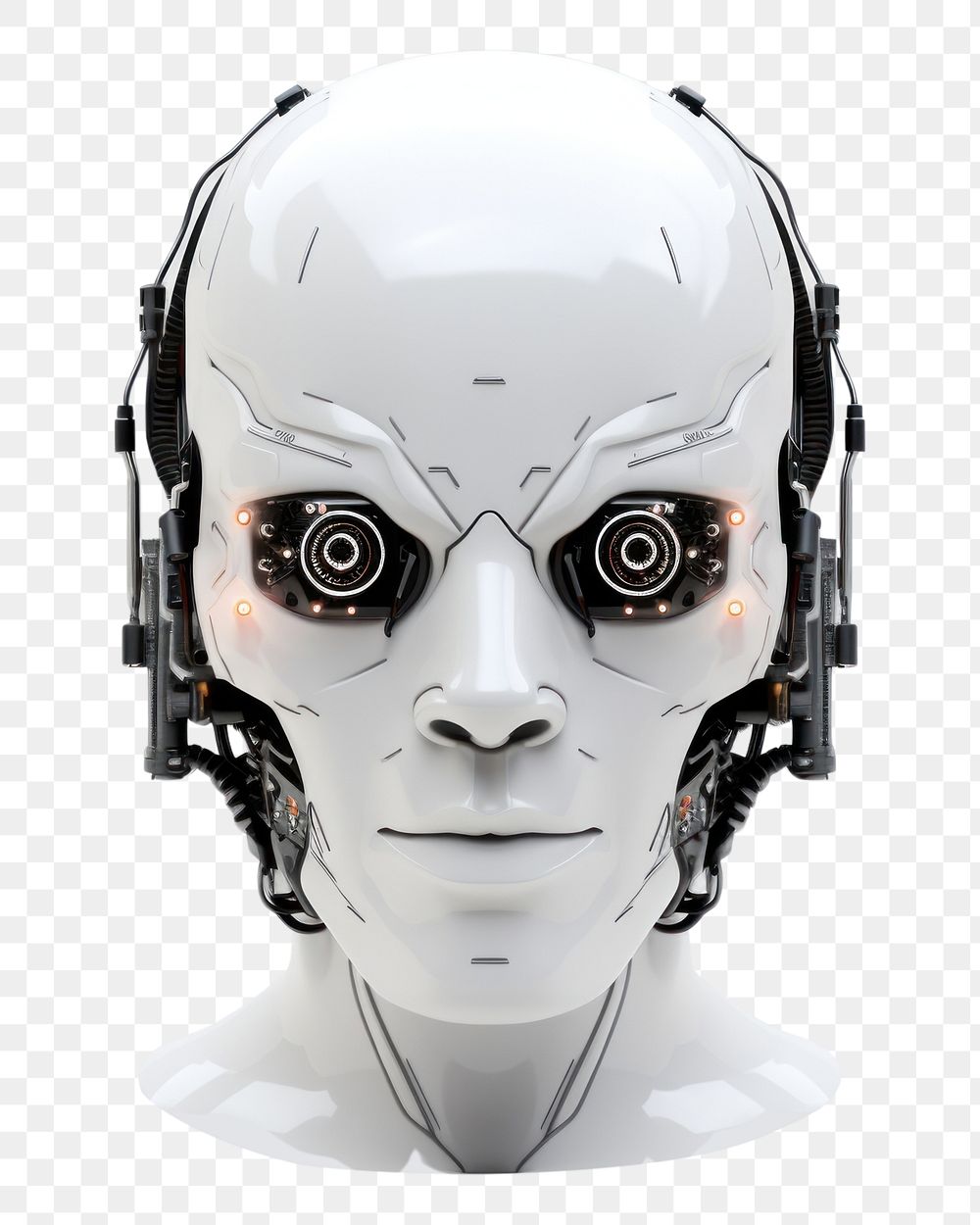 PNG Head robot electronics technology futuristic.
