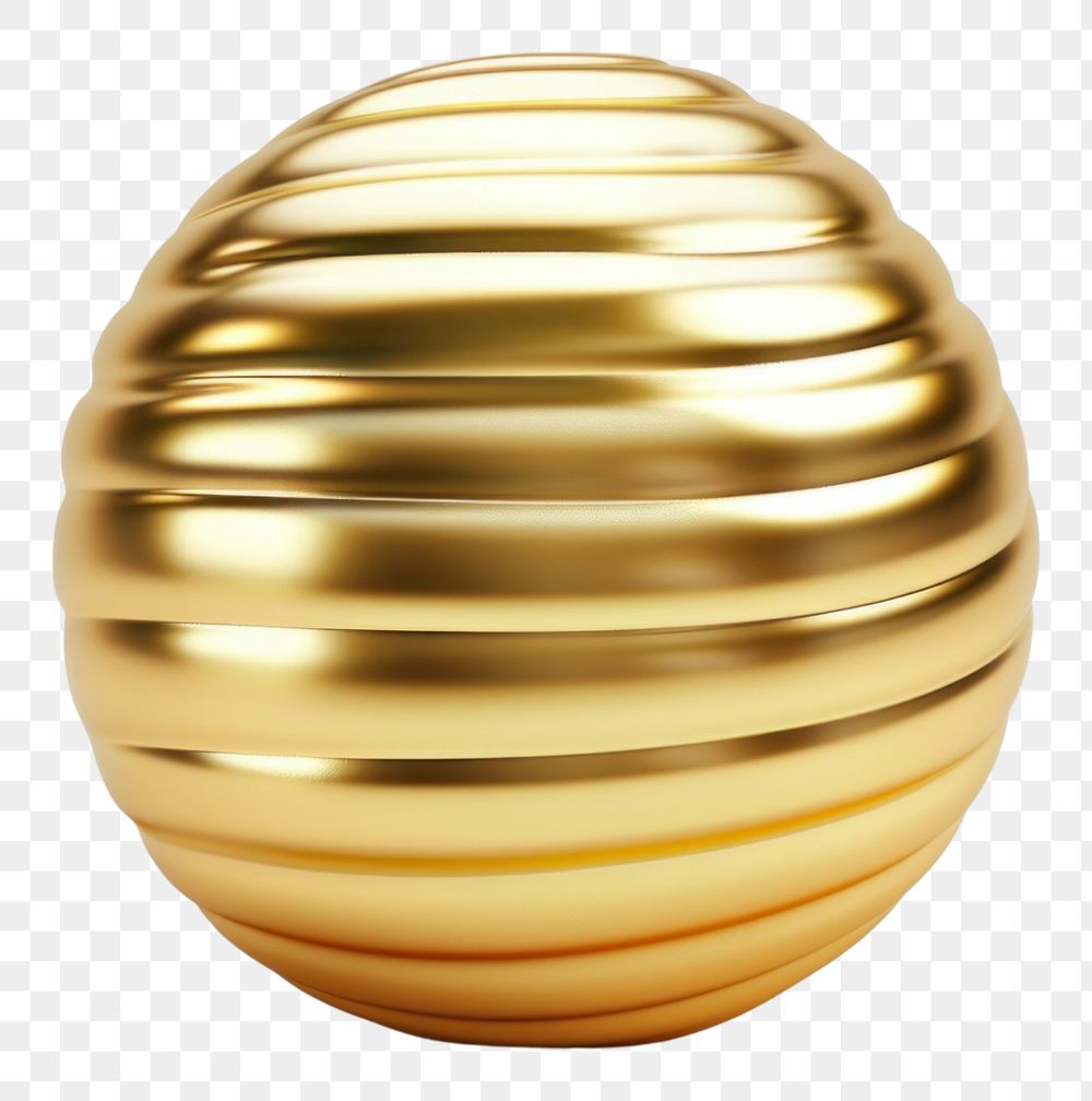 PNG Sphere gold egg white background.