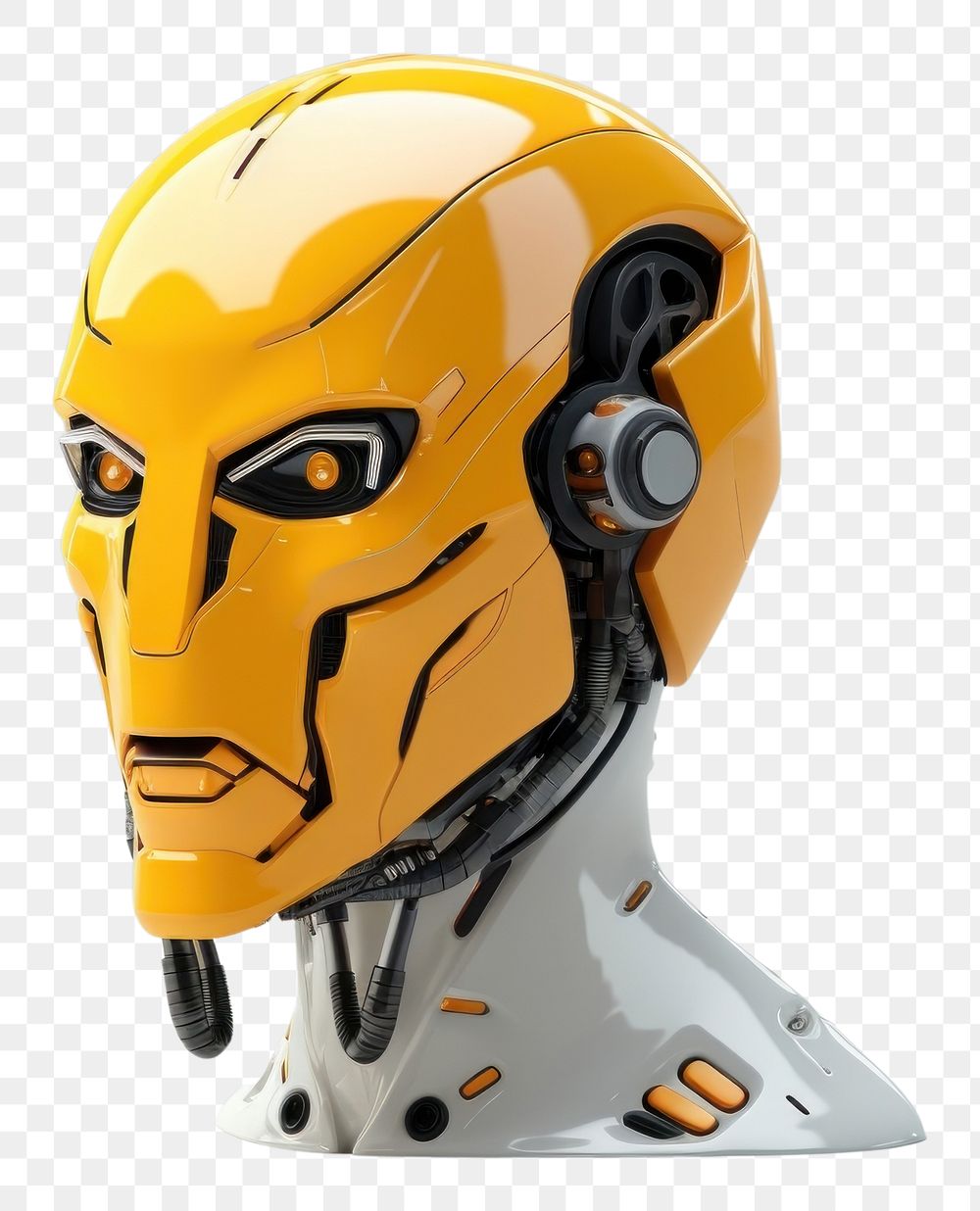 PNG Robot head representation technology clothing.