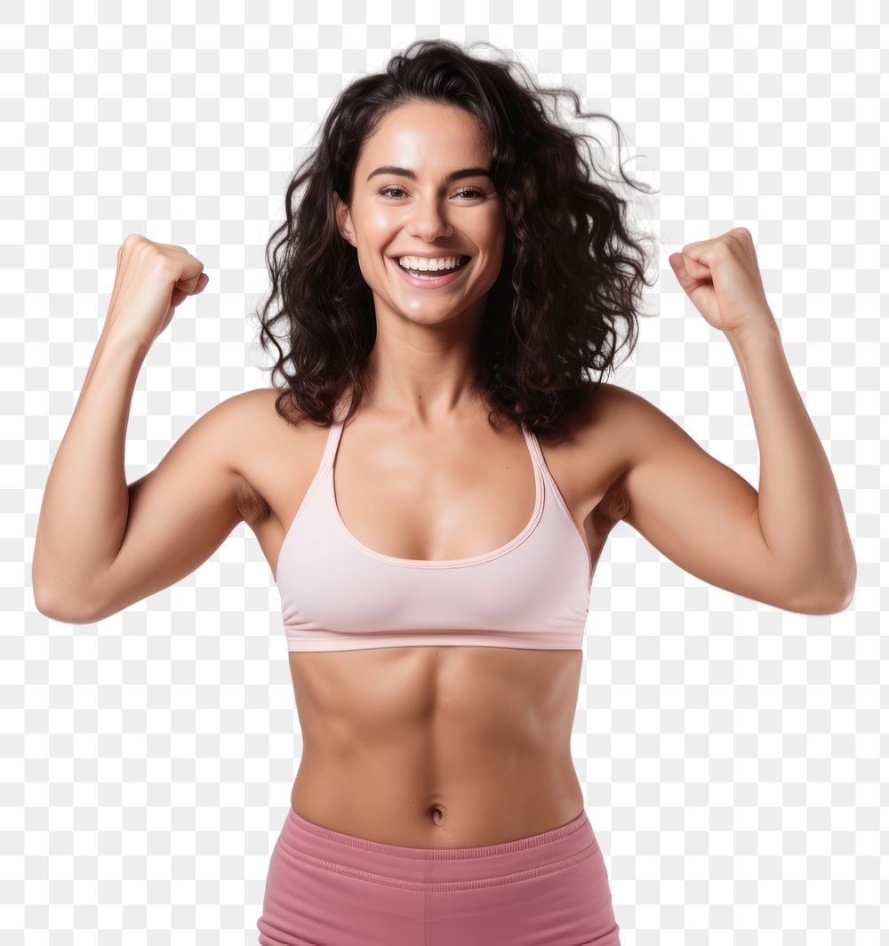 Women's sports bra png mockup