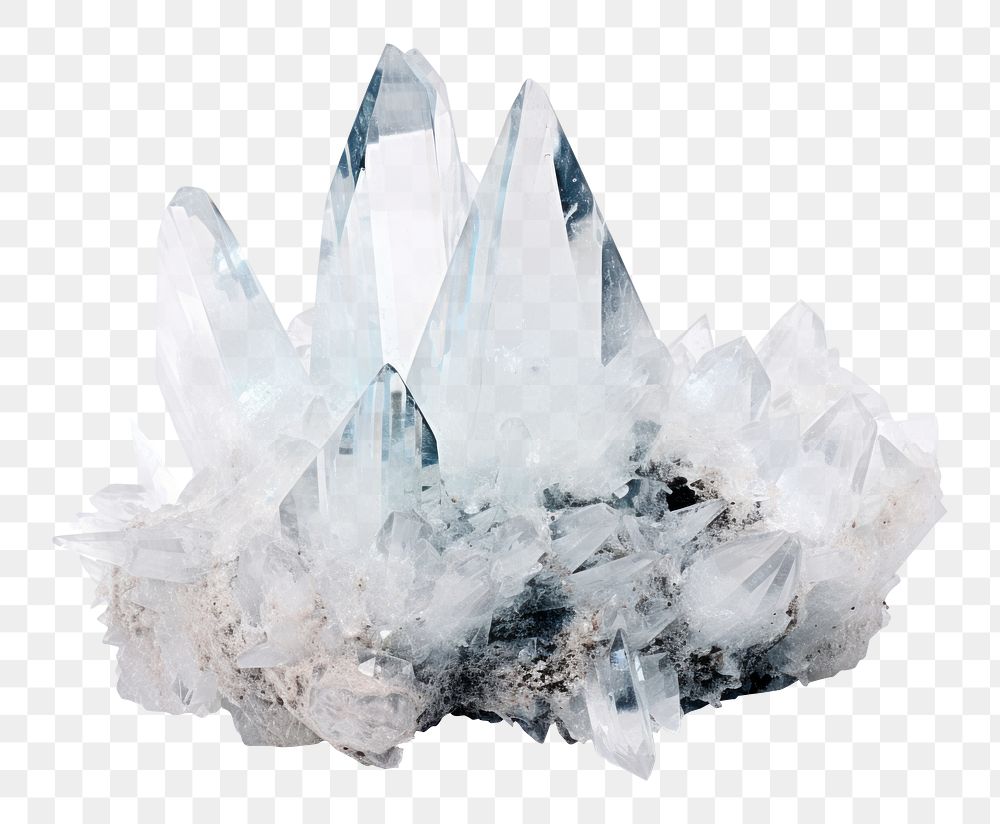 PNG Crystal mineral quartz white background. AI generated Image by rawpixel.