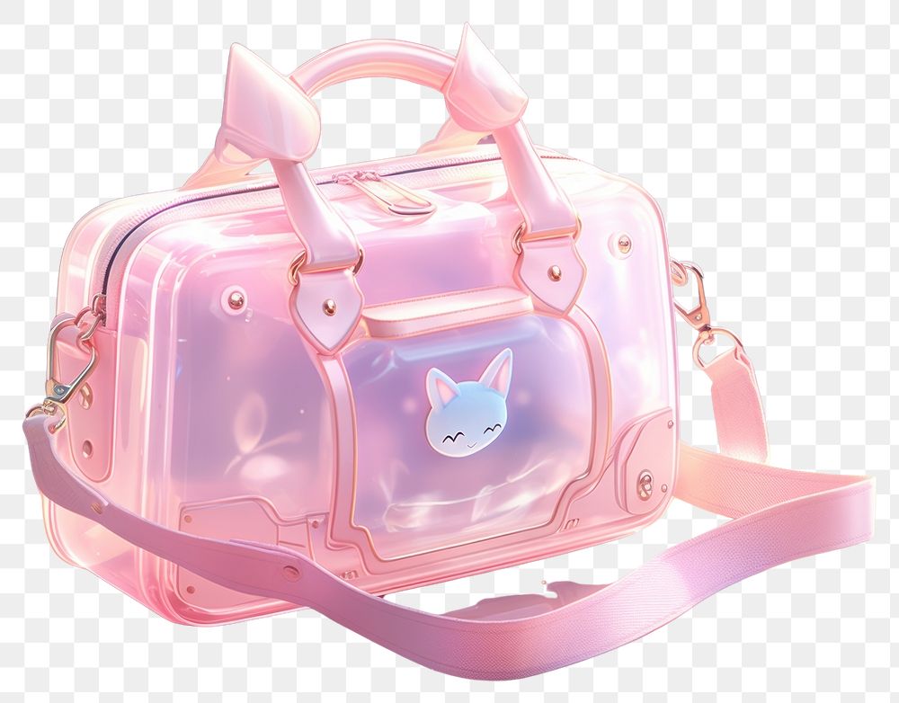 PNG  Bag handbag purse pink. AI generated Image by rawpixel.