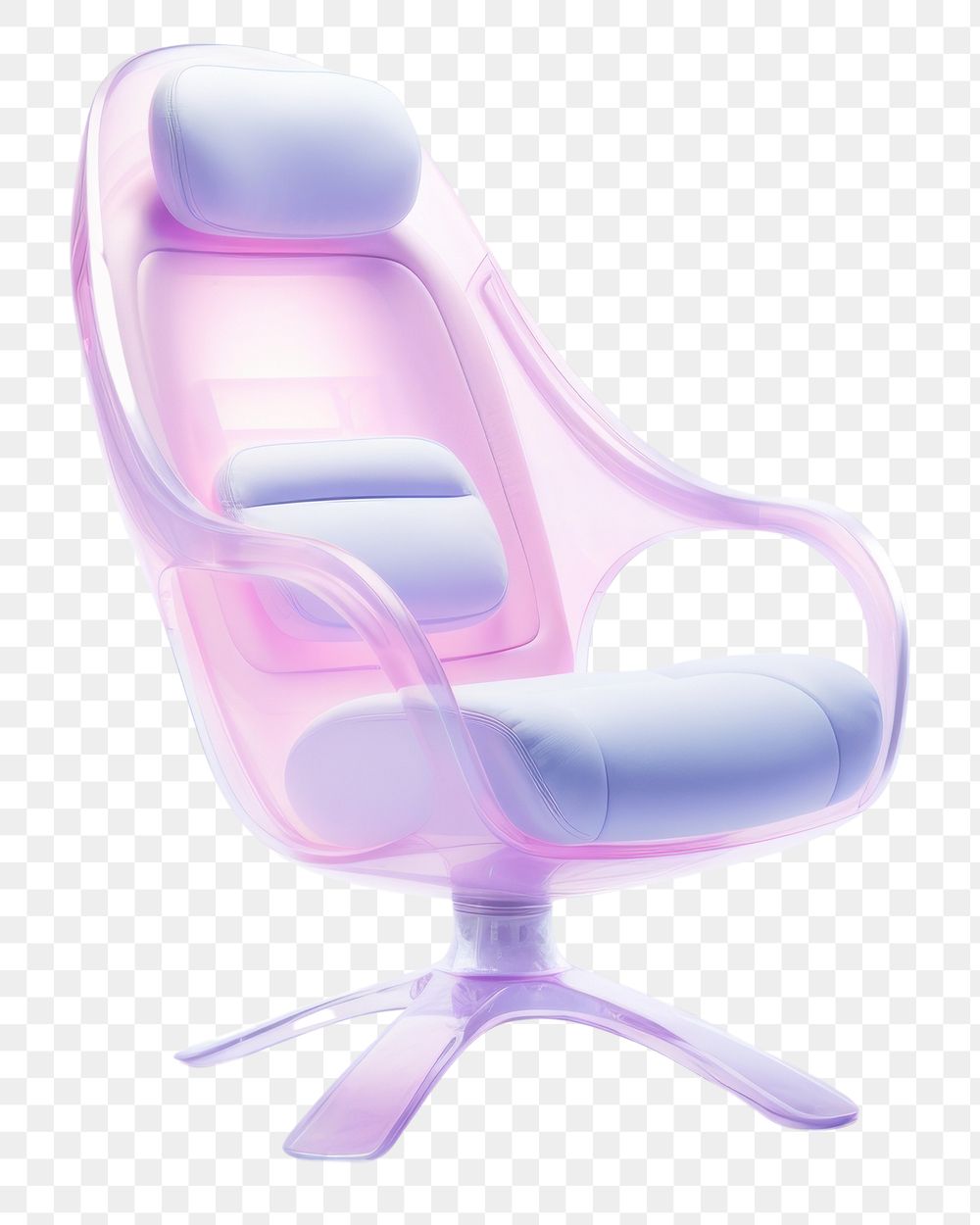 PNG Gaming chair furniture armchair pink. 