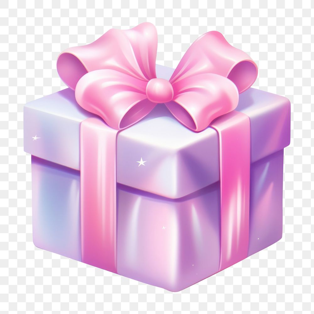 PNG  Gift box pink white background celebration. AI generated Image by rawpixel.