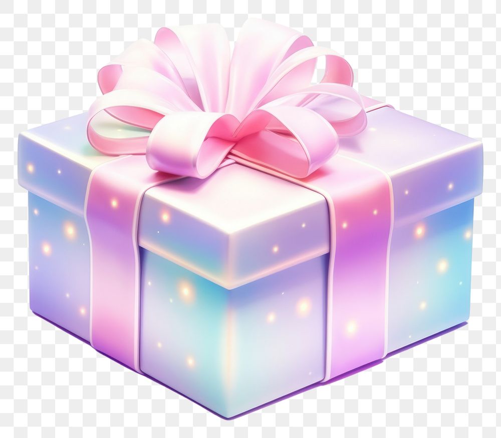 PNG  Gift pink box white background. AI generated Image by rawpixel.