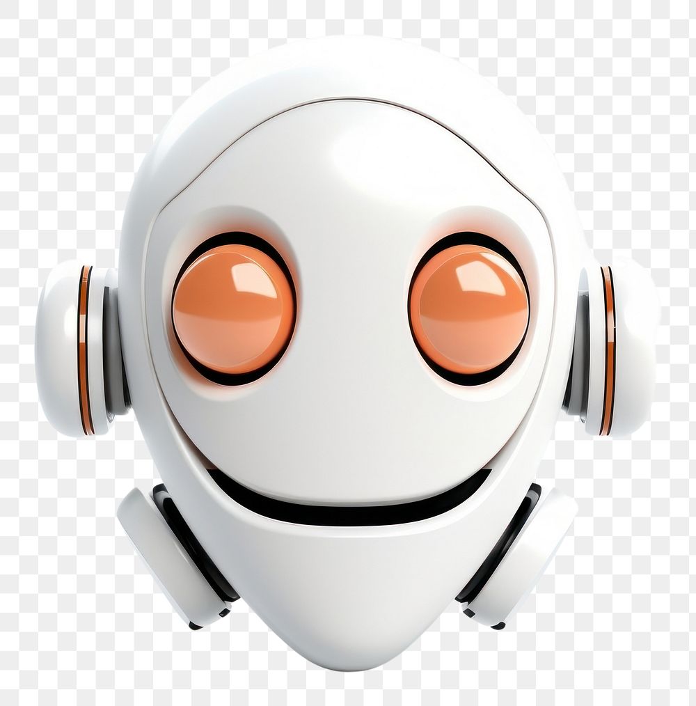 PNG Robot head cartoon white background anthropomorphic.