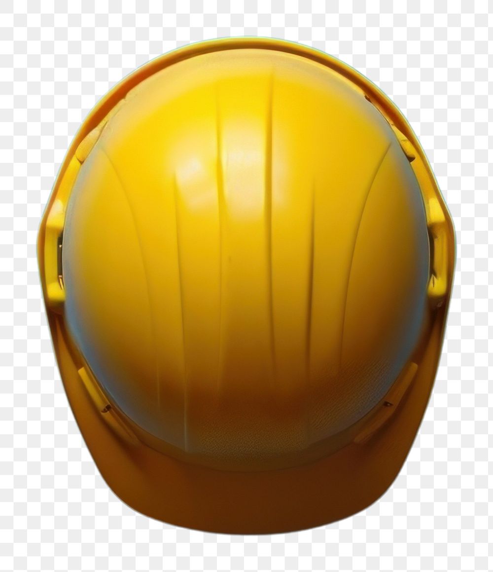PNG  Yellow Safety Helmet helmet hardhat yellow. AI generated Image by rawpixel.
