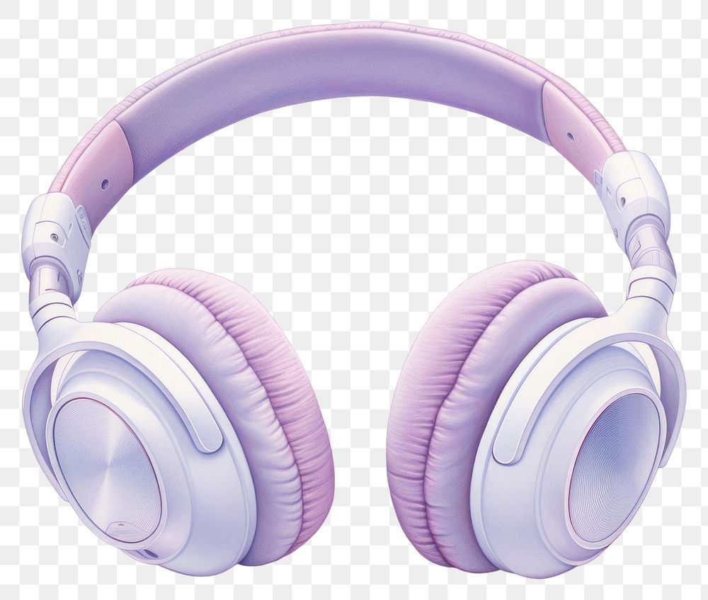 PNG Headphone headphones headset purple. AI generated Image by rawpixel.