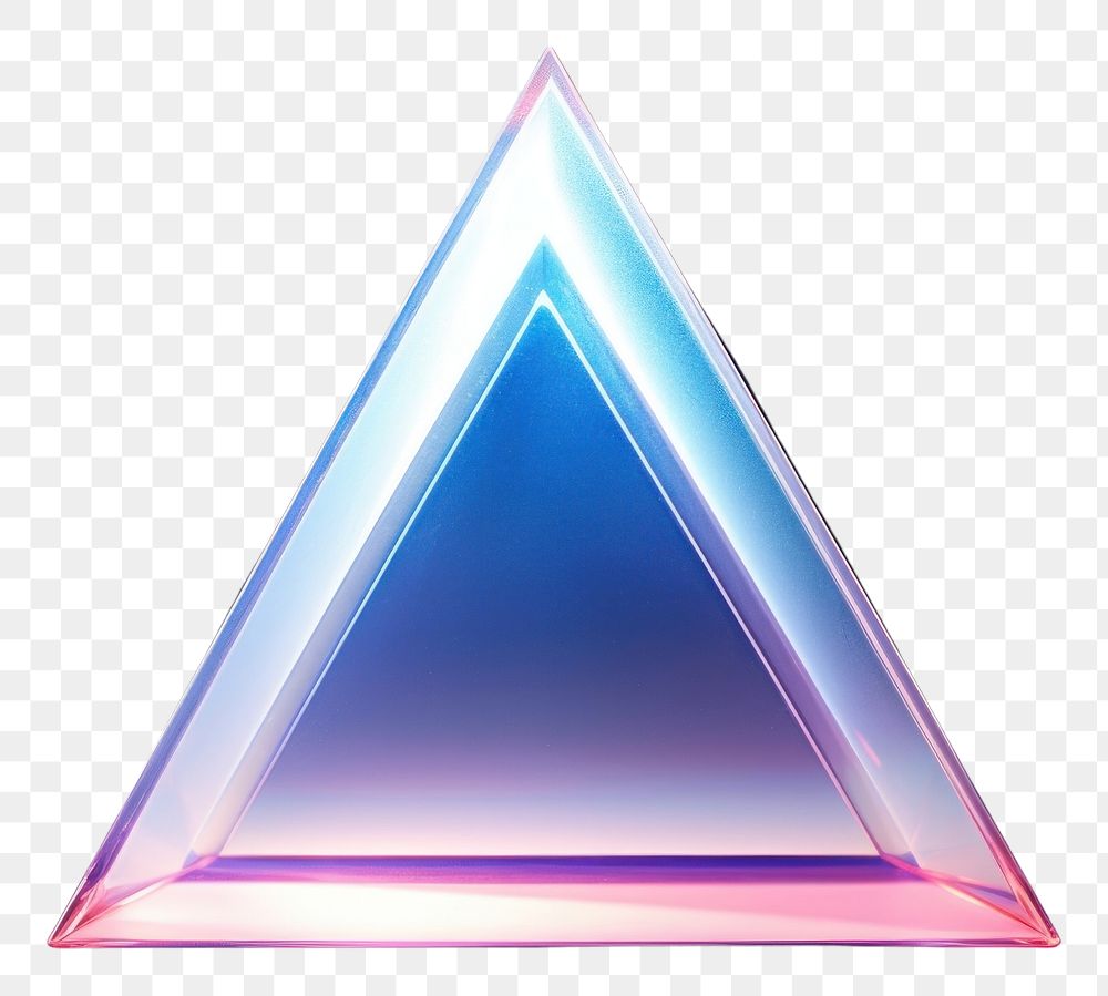 PNG Triangle shape single object illuminated.